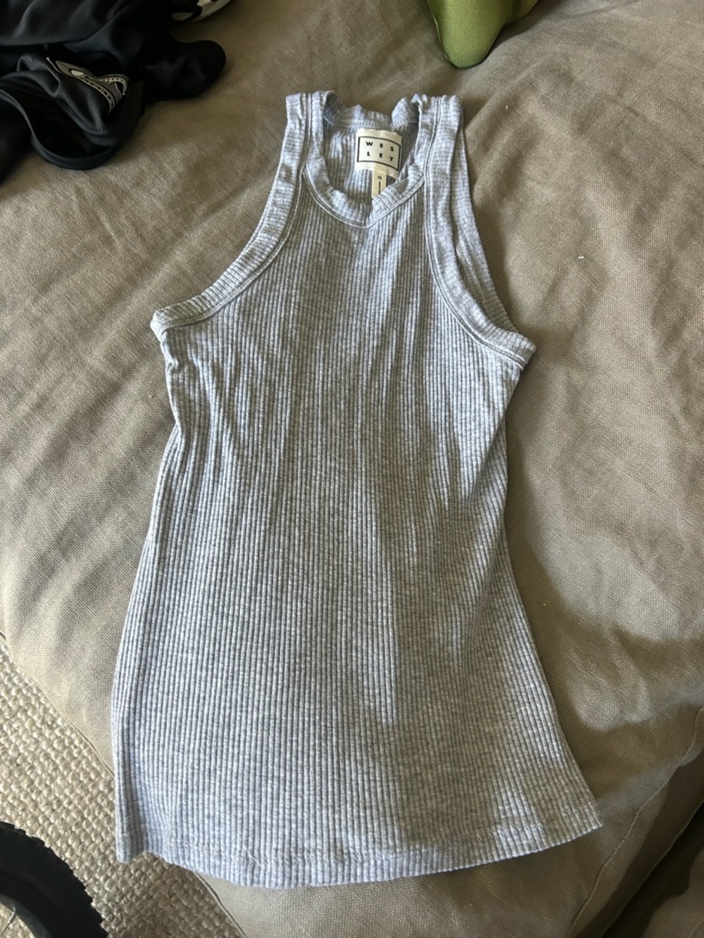 Riller & Fount Olive Ribbed Racerback Tank - Picture 2 of 3